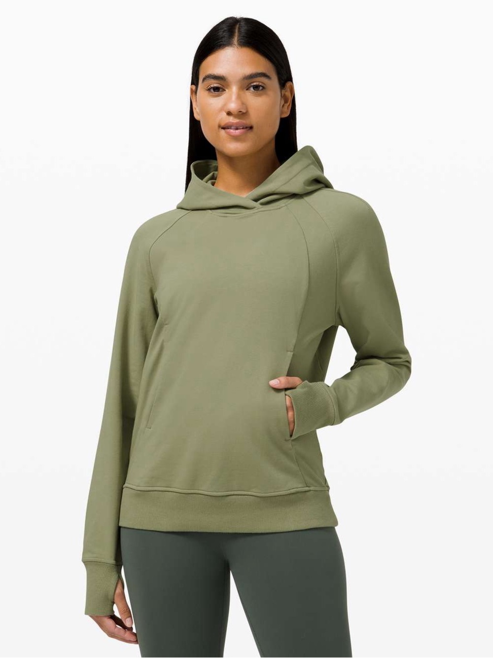 Lululemon Scuba Pullover Hoodie in Rosemary Green